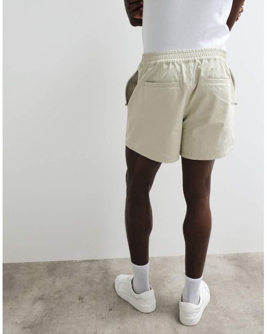 ASOS White Motionmax Four Way Stretch Co-Ord Shorter Length Shorts for men