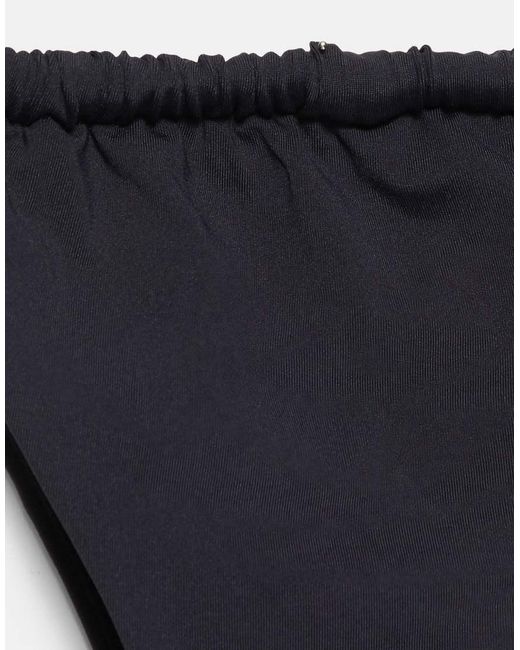 Pull&Bear Green Gathered Bikini Bottoms