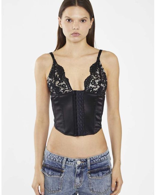 Collective The Label Blue Lace Corset