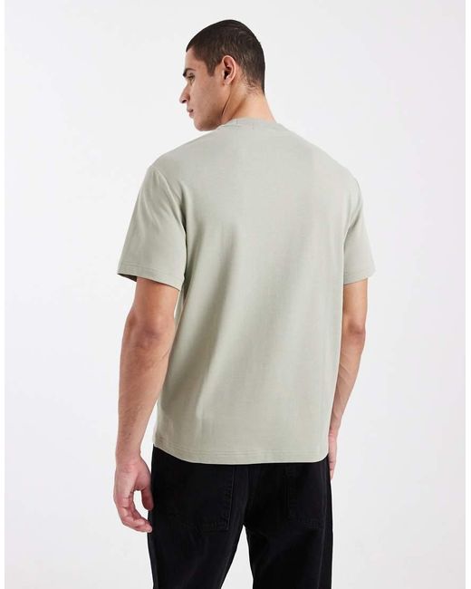 Fred Perry Gray Pocket Logo Detail T-shirt for men