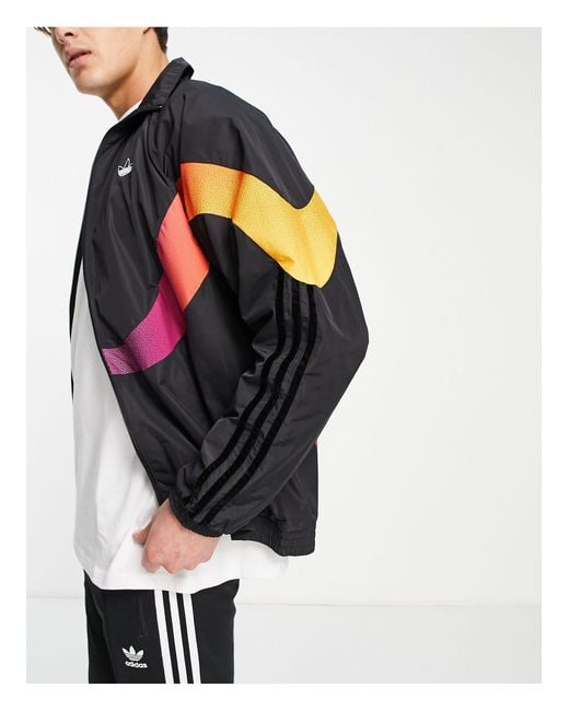 Adidas White Sprt Supersport Woven Track Top for men