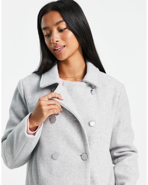 Petite long shop peacoat