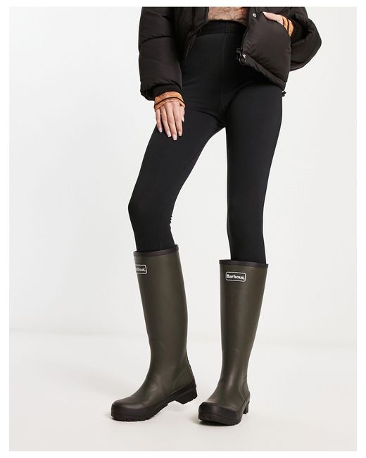 Barbour Abbey - Hoge Regenlaars Met Logo in het Black