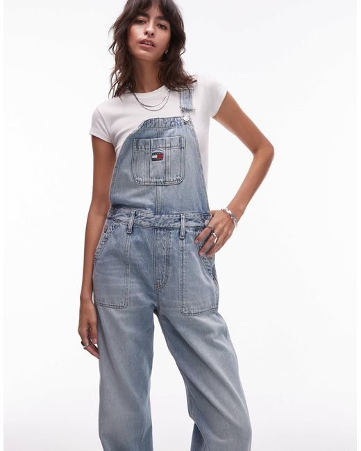 Tommy Hilfiger Blue Relaxed Dungarees