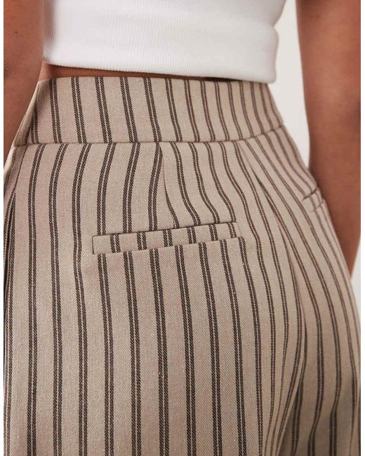 ARRANGE Natural Pleated Wide Leg Pants