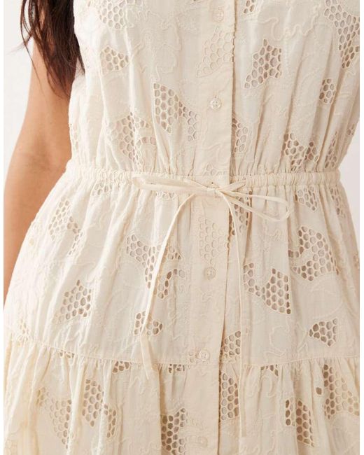 Ralph Lauren Natural Floral Midi Day Dress