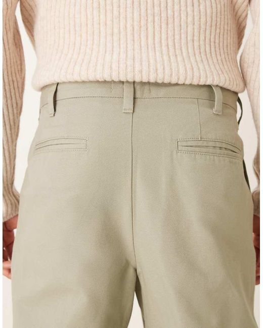 Pantalones De Corte Tapered Holgado Con Pinzas De -Verde ASOS de hombre de color Natural