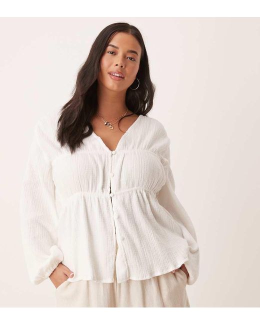 ASOS Asos Design Curve in het White