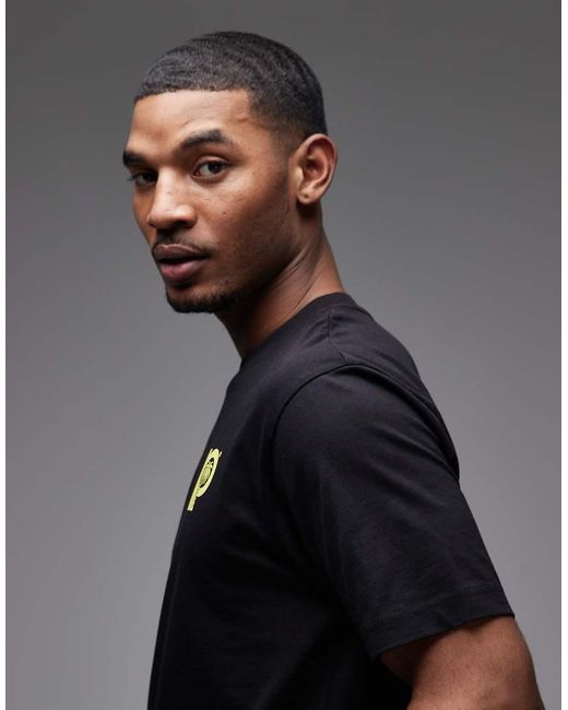 Parlez Gray Delray T-shirt With Back Print Graphic for men