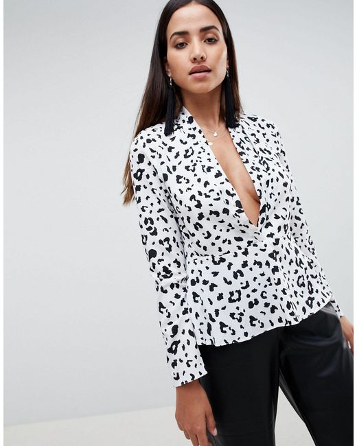 asos plunge top