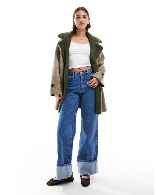 Cappotto Stile Aviatore Oliva di ONLY in Green