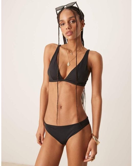 Calvin Klein Black Triangle Bikini Top
