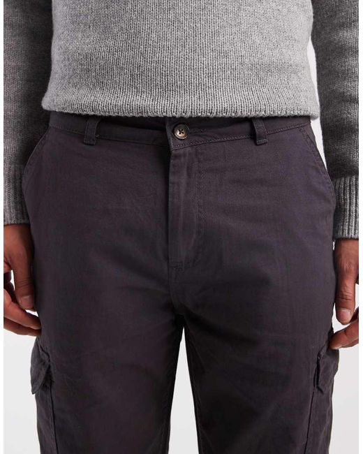 New Look Blue Cargo Trousers for men