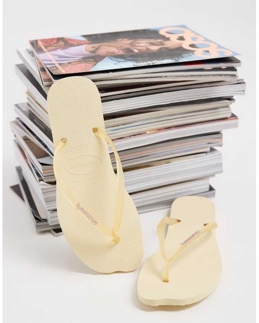 Havaianas Natural Slim Flip Flops