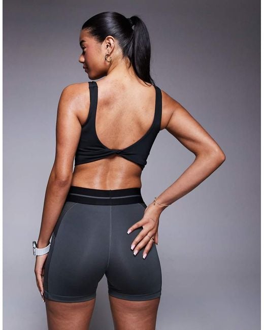Adidas Originals Black Adidas Training Optime Power Back Twist Tank