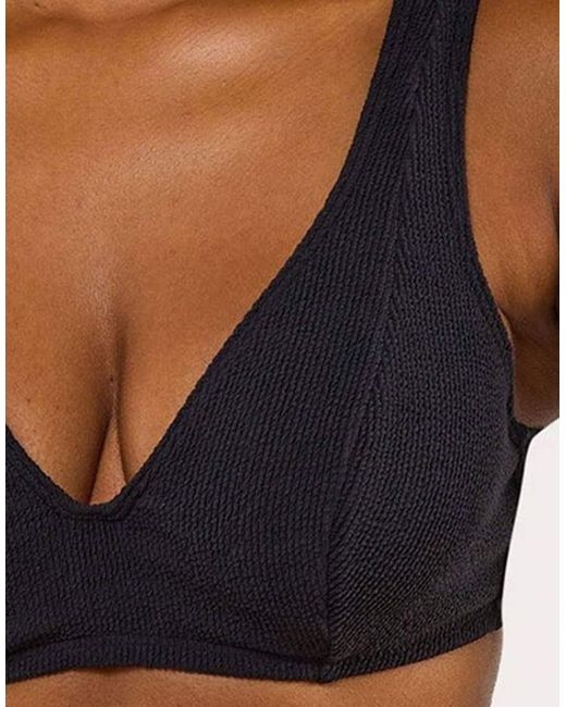 Peek & Beau Brown Mila Fuller Bust Scrunch Hidden Underwire Bikini Top