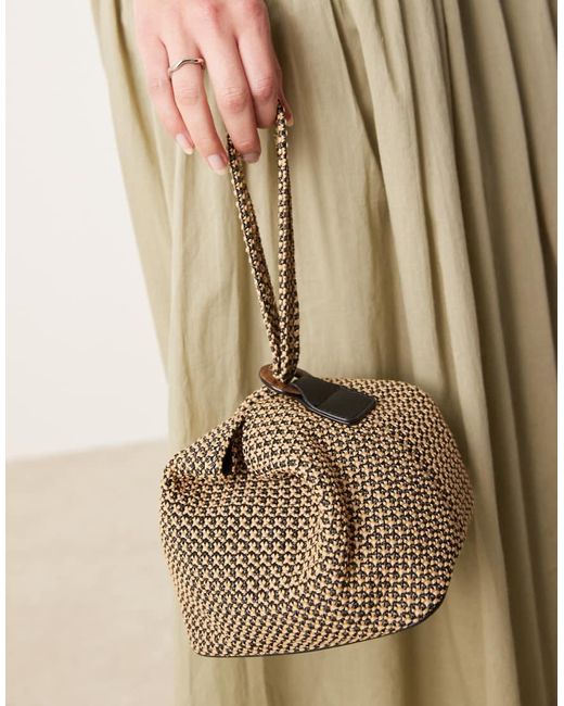 Pochette A Mano di ASOS in Natural