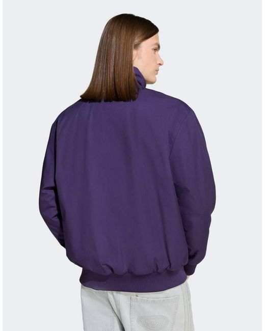 Adidas Originals Purple 90S Alternative Sport Reversible Polar Fleece Firebird Jacket for men
