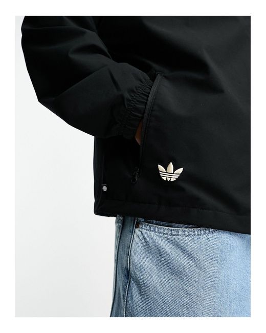 Adidas Originals Black Neuclassics Coach Jacket for men