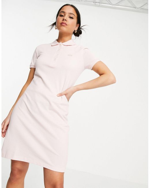 Lacoste Cotton Classic Polo Dress in 