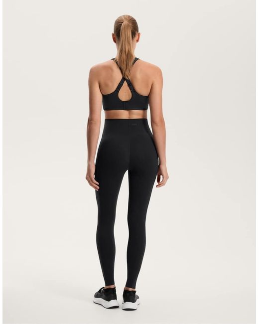 Oysho Black Compressive Core Control Ankle-length leggings