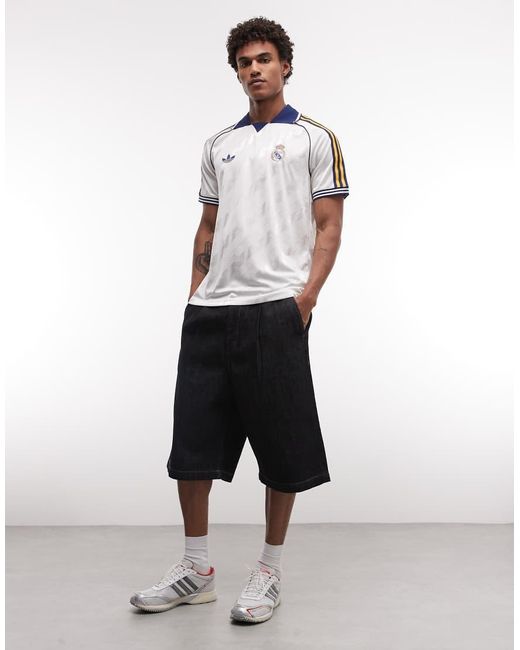 Adidas Originals White Adidas Football Real Madrid Bring Back Jersey