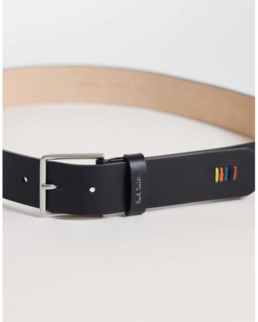 Paul Smith White Multi Stitch Belt for men