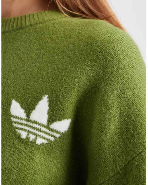 Adidas Originals Green Knitted Jumper