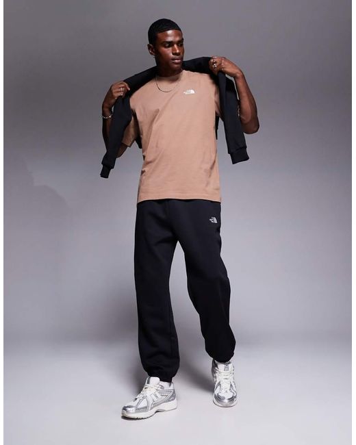The North Face Black Essential Logo Oversized Joggers for men