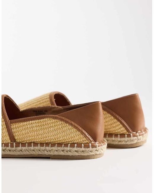 ASOS Natural Espadrilles With Step Down for men