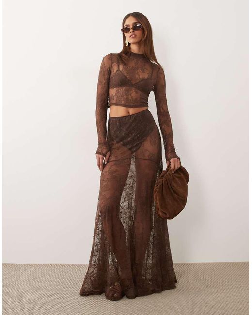 ASOS Brown Asos X The Sourced Collection Long Sleeve Top