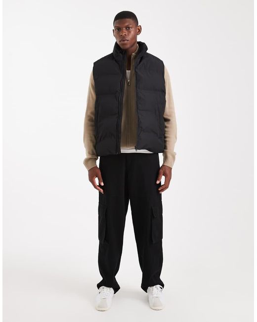Chaleco De Plumas De Jack & Jones de hombre de color Black