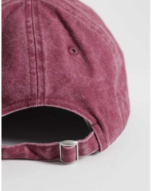 Jack & Jones Pink Slogan Baseball Cap for men