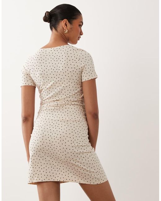 Mama.licious Natural Mamalicious Maternity Heart Print Nightdress With Nursing Function
