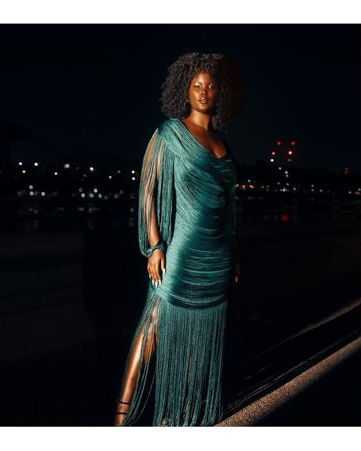 asos design fringe cowl halter maxi dress in purple ASOS DESIGN fringe cowl halter maxi dress in purple