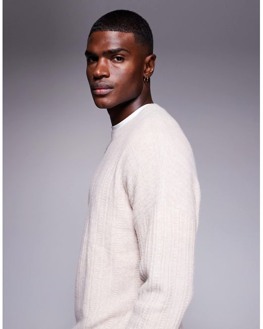 Pull ras ASOS pour homme en coloris Gray