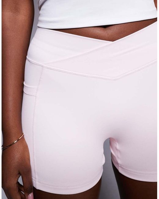 BO+TEE Pink Bo+tee Mini Shorts With Pockets