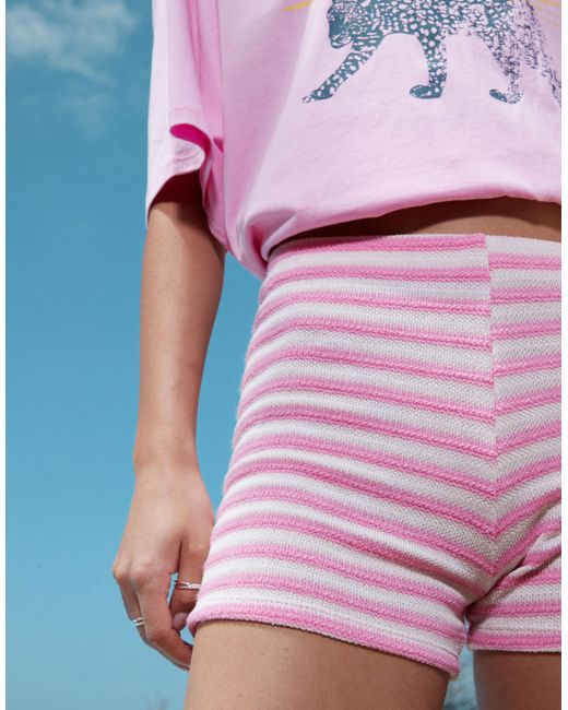 ASOS Blue Knitted Micro Shorts