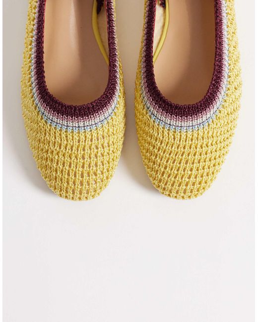SEQWL Yellow – ballerinas aus webstoff