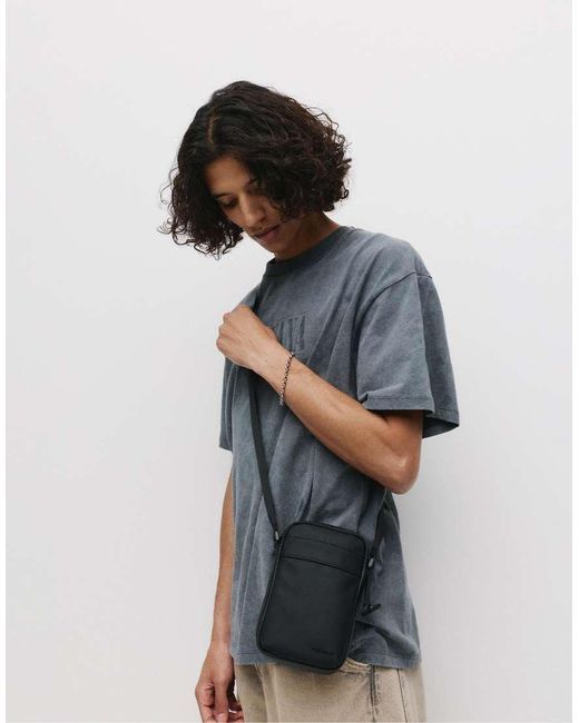 Pull&Bear Crossbody Tas in het Gray voor heren