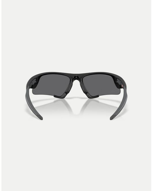 Oakley Black Suture Jacket Irregular Sunglasses With Mirrored Lens