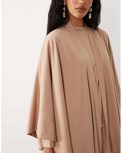 Abaya Iyal de color Natural