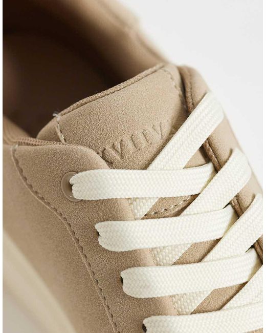 ASOS Natural Lace Up Sneakers for men
