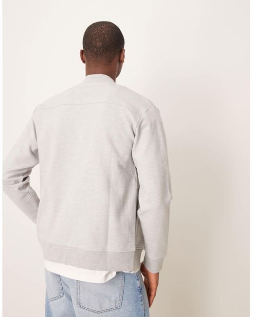 SELECTED Natural Jersey Bomber Jacket for men