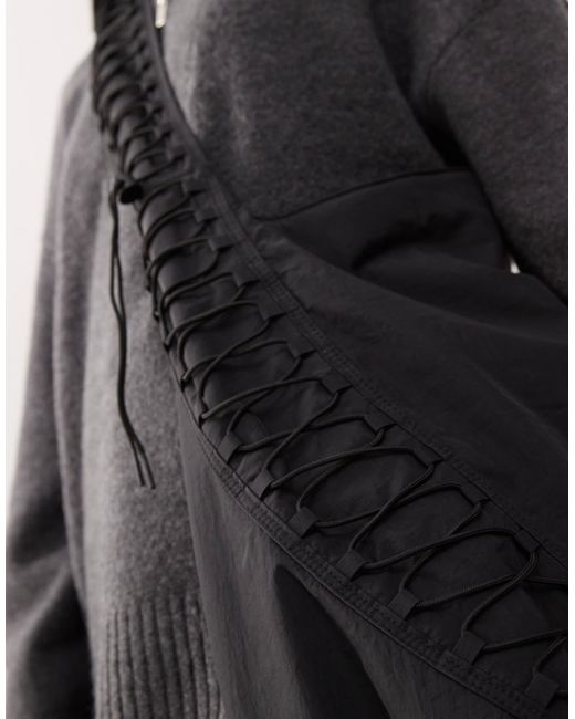 Weekday Gray Dawa Drawstring Shoulder Bag