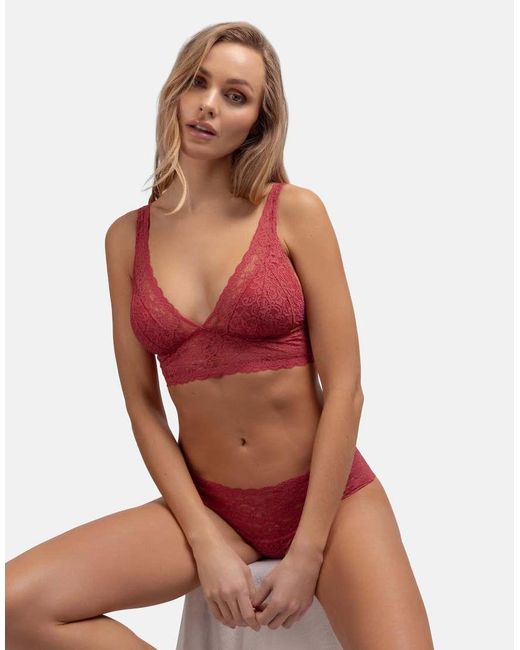 DORINA Red 3-Pack Lana Brief Coral