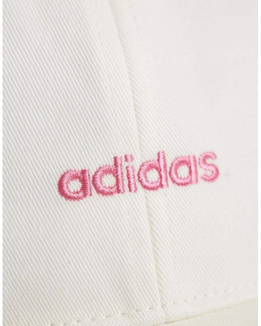 Adidas Originals White Three Stripes Studios Baseball Cap