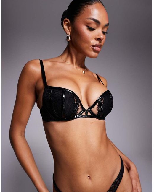 Ann Summers Black Undeniable Padded Plunge Bra