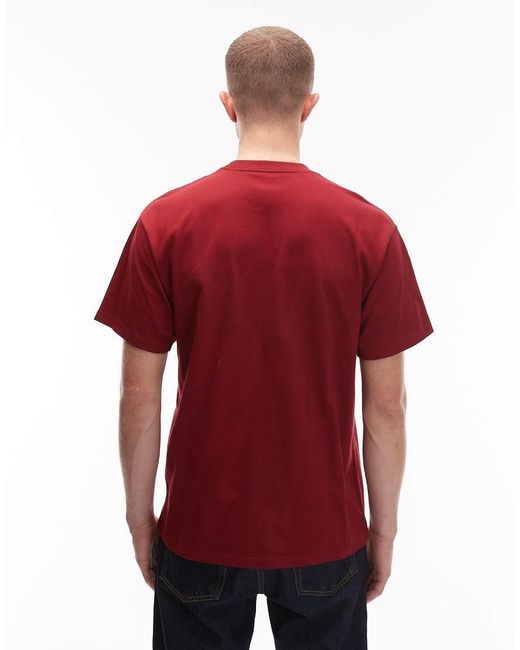 Carhartt Red No Play Relaxed T-shirt