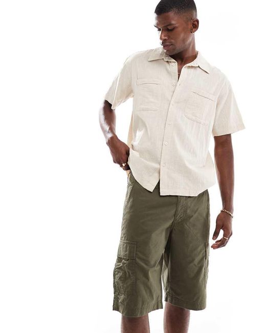 JJ Rebel Cargoshort in het Natural voor heren